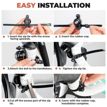 ROCKBROS Dual Hammer Bike Bell - Gio's Outdoors -ROCKBROSUSA