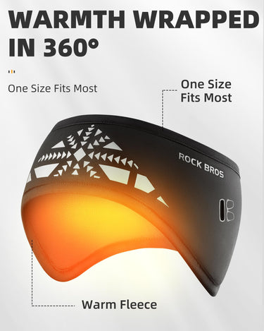 ROCKBROS Fleece Ear Muffs Warmers Adjustable Headbands Men Women in Cold Weather - Gio's Outdoors -ROCKBROSUSA