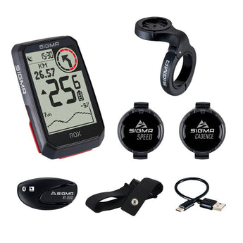 SIGMA GPS Bike Computer - ROX 4.0 Black, Sensor Set