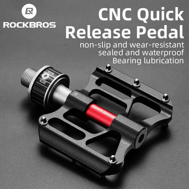 ROCKBROS Quick-Release Bike Pedals in Black (Pair) - Gio's Outdoors -ROCKBROSUSA