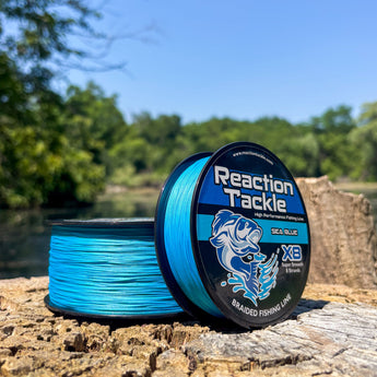 Reaction Tackle X8 Braided Fishing Line - Sea Blue 8 Strand - Gio's Outdoors