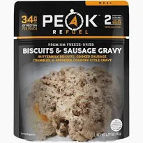 Peak Refuel Biscuits & Sausage Gravy - Gio's Outdoors