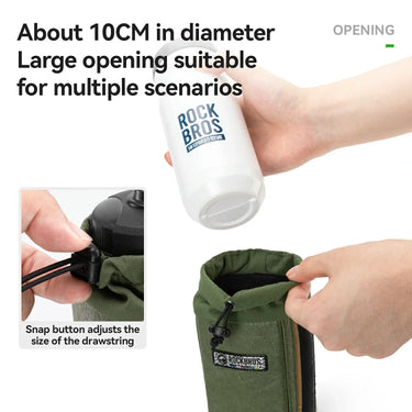 Sustainable Recycled Tire Bike Water Bottle Bags 0.8L ROAD TO SKY - Gio's Outdoors -ROCKBROSUSA