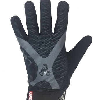 Urban Cycling Full Finger Gloves - Touch Screen Finger Bike Gloves, Windproof, Gel Padded for MTB or Road Cycling