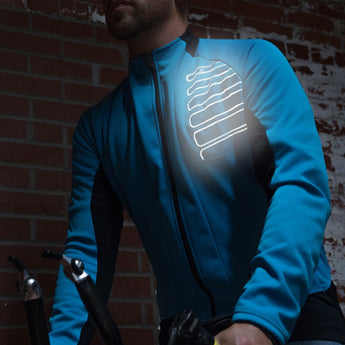 Urban Cycling Reflector Winter Softshell Thermal Jersey Jacket