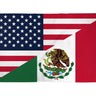 USA/Mexico Combination Flag 3x5ft Poly - Gio's Outdoors