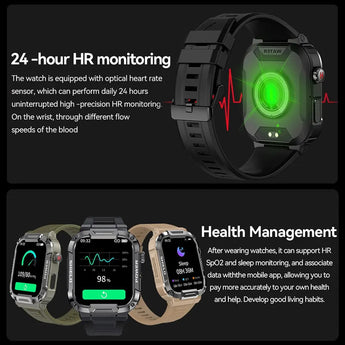 Outdoor Military Smart Watch Men